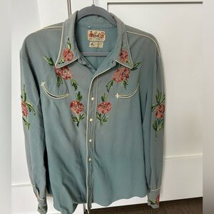 Vintage Western Chambray Shirt